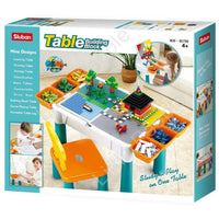 9-in-1 - Table with Building Bricks & Chairs - 166 Bricks Included