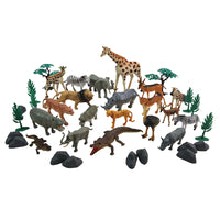 Wild Animals Playset - 40pcs in Bucket