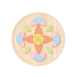 Classic World - Flower Mandala Wooden Block Puzzle - 70 Pieces