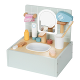 TookyToy - Pretend Play Bathroom Vanity & Toiletries Toy Playset
