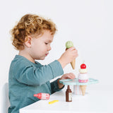 Le Toy Van - Wooden Ice Cream Stand & Toppings - 12pcs