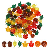 Transparent Leaves Counters - Sensory Learning Toys - 120pcs