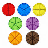 Translucent Fraction Circles - Sensory Maths Learning Set - 228pc
