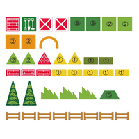 Magnetic Tiles – Farm Animal Set – 45 Pieces