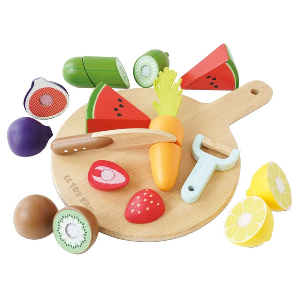 Le Toy Van - Wooden Chopping Board & Sliceable Play Food