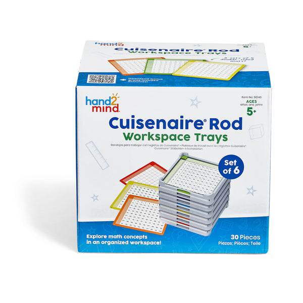 Cuisenaire Rod Workspace Trays - Set of 6