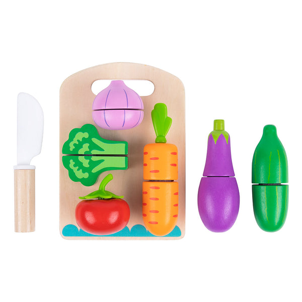 Wooden Cutting Vegetables Toy Set