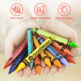 Jar Meló – Wax Crayons – Washable Non-Toxic – 48 Colours