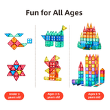 Mideer - Colourful Magnetic Tiles Building Set - 60pcs
