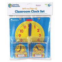 Write & Wipe Clocks – Classroom Set of 25
