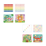 TookyToy - Rainbow Stacking Pegs Set