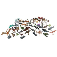 Animal Playset Mega Box - Wild, Farm, Dinosaur, Ocean - 60pcs