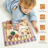TopBright - Wooden Magnetic Maze - Unicorn