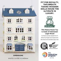 Le Toy Van - Pretend & Play - Palace Wooden Dolls House (Unfurnished)