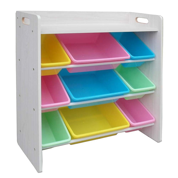 Toy House Rack With Top Board Pastel