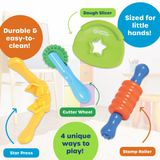 Learning Resources - Helping Hands Tactile Dough Tools Set - 4 Pieces