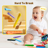 Jar Meló - Easy-Grip Beeswax Crayons - 12 Washable & Non-Toxic Colours