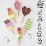 Le Toy Van – Pretend & Play – Wooden Ice Lollies Popsicles – 7pcs