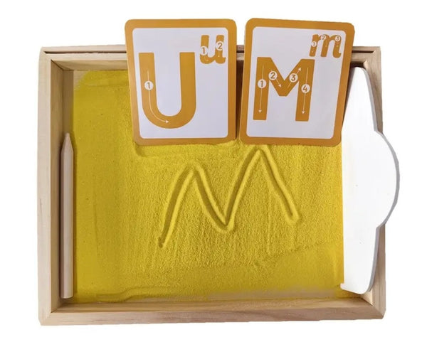 Sand Paper Letter Tracing Set -  22.5x2.5x 18cm