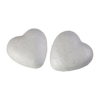 Polystyrene Shapes - 50mm Hearts - 10pcs