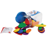 Junior Rainbow Pebbles - 36pcs Jar - 3 Shapes, 6 Colours