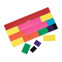 Rainbow Fraction Tiles Demonstration Clings: 51 Pieces