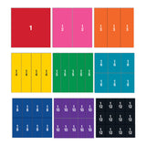 Magnetic Rainbow Fraction-Squares: Double-Sided Demonstration Set