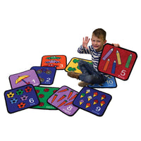 Learning Carpets – Let’s Learn How 2 Count – Seating Squares – 36 x 36 cm – 10pcs