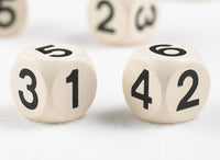 Wooden Dice Number(1-6) 12pc