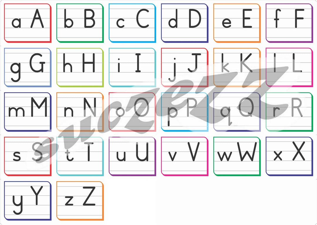 Frieze Poster – Block Letters Alphabet – edu-options