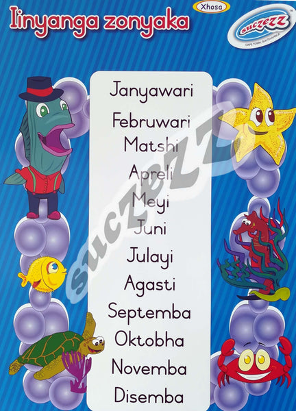 Poster  – Iinyanga Zonyaka (Months Of The Year)