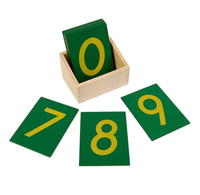 Sand paper numbers in box