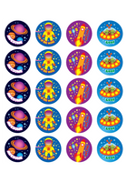 Stickers Space 100pc -   RIC 9246