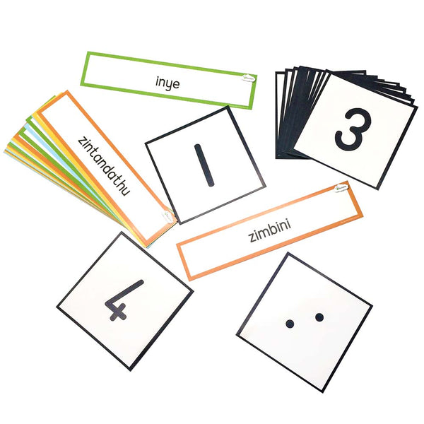 Number Dot Cards isiXhosa