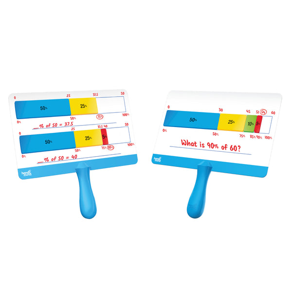 Magnetic Percent Bar Answer Boards: Set of 4