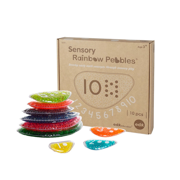 Sensory Rainbow Pebbles