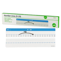 Number Lines - Write & Wipe - 0-20 - Student - 15pcs
