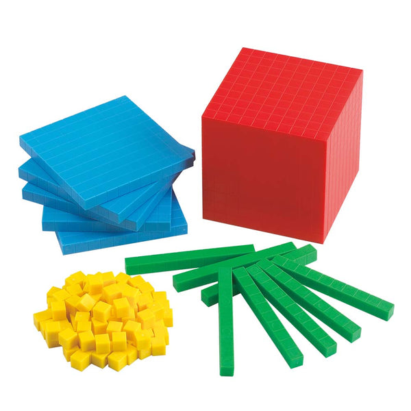 Base Ten - Plastic Set Of 4 Colour - 161pcs Box