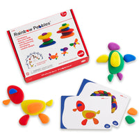 Rainbow Pebbles Set 36pc with 20 Activity Cards