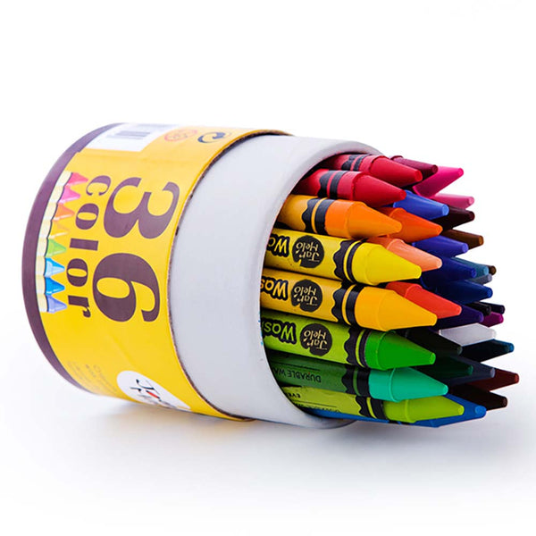 Wax Crayons Washable - 36 Colours