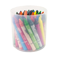 Wax Crayons - Jumbo - 12 Colours - 50pcs Jar