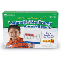 Magnetic Ten Frame Answer Boards Set of 4