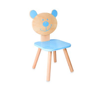 Wooden Bear Chair -Blue