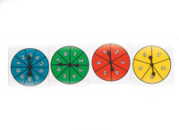 Spinner Assorted Numbers Set of 4