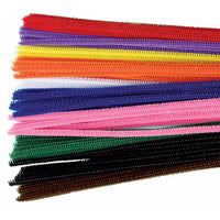Pipe cleaners - primary colours -100pc